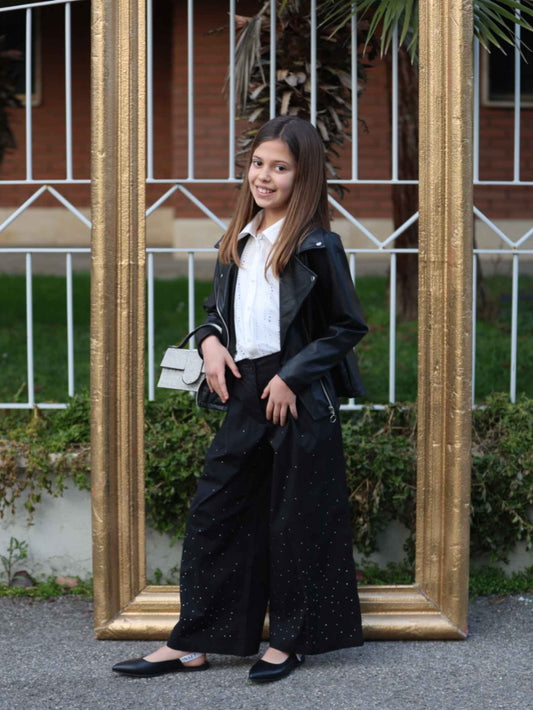 Liu Jo - Camicia brillo | Twinset - Pantalone nero brillo e ballerine