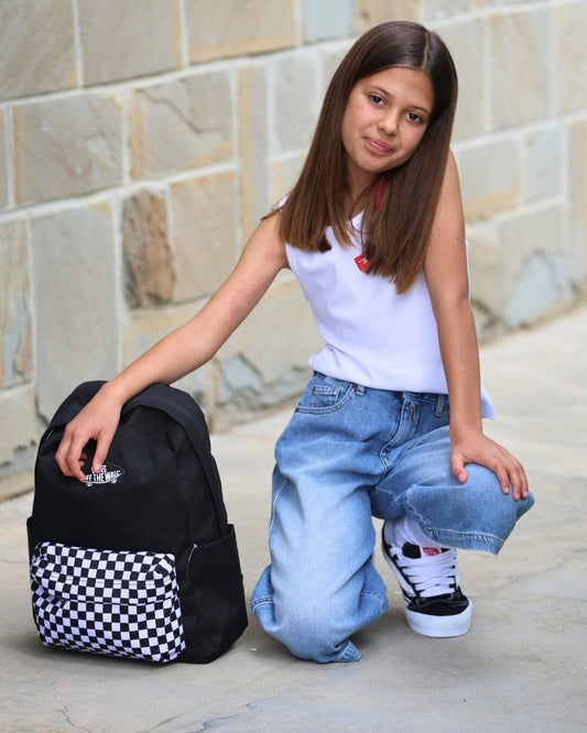 Replay - Jeans Bermuda | Diesel - Canotta a costine | Vans - Scarpa, Zaino