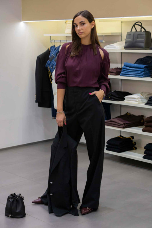 Patrizia Pepe - Camicia Bordeaux | Tagliatore - Giaccia, Pantalone | Orciani - Borsa