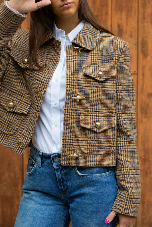 Patrizia Pepe - Camicia, Borsa | Fay - Giacca scozzese | Dondup - Jeans